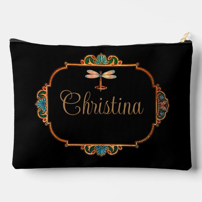 Magical Fairy Tale Fantasy Personalized Accessory Pouch (Back)