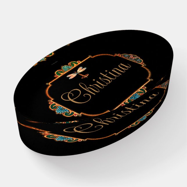 Magical Fairy Tale Fantasy Personalized Paperweight (Angled)