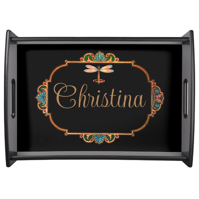 Magical Fairy Tale Fantasy Personalized Serving Tray (Front)