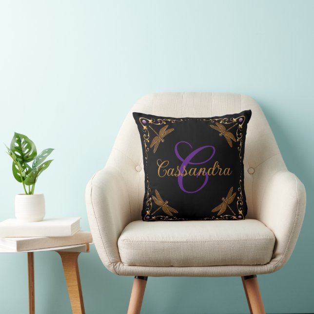 Magical Fairy Tale Fantasy Personalized Throw Pillow (Chair)