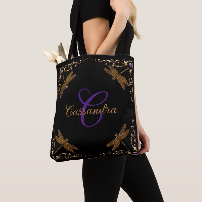 Magical Fairy Tale Fantasy Personalized Tote Bag (Close Up)