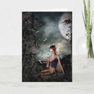 Magical Fairy Tale Full Moon Friendship Blank Card