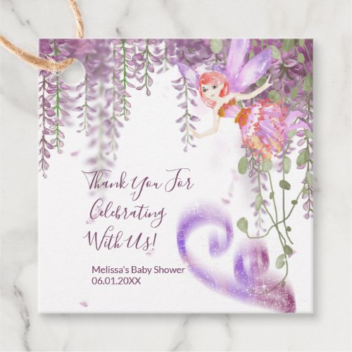 Magical Fairy Theme Thank You Party Favor Tags
