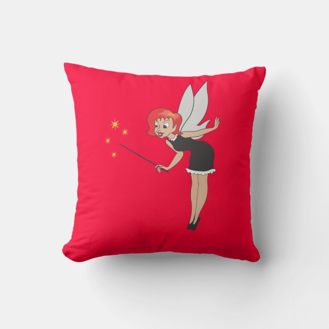 Magical Fairy Throw Pillow (Front)