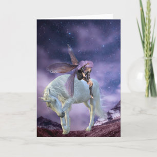 Magical Fairy Unicorn Goth Mystical Card