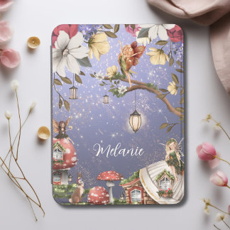 Magical Fairy Village - Nighttime Blossoms & Stars Kindle Cover