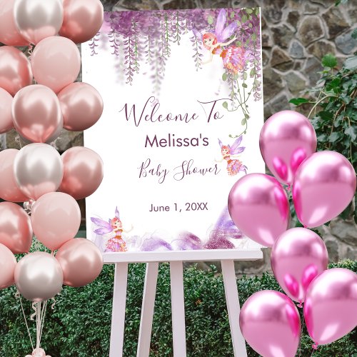 Magical Fairy Welcome Sign Baby Shower