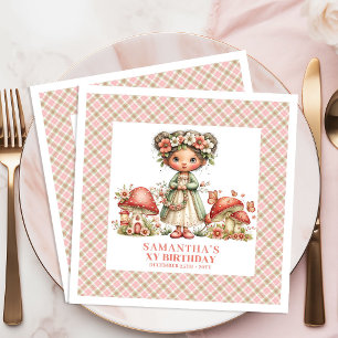 Magical Fairy Whimsical Birthday Celebration Napki Paper Dinner Napkins
