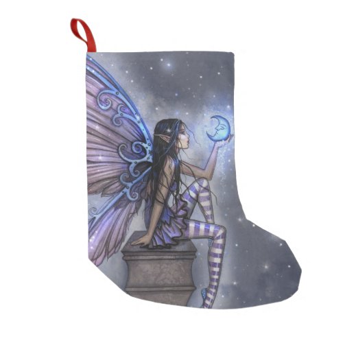 Magical Fairy with Moon Christmas Stocking