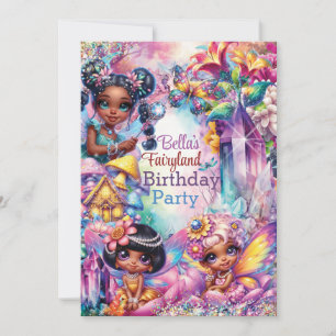 Magical Fairyland Birthday Party Invitation