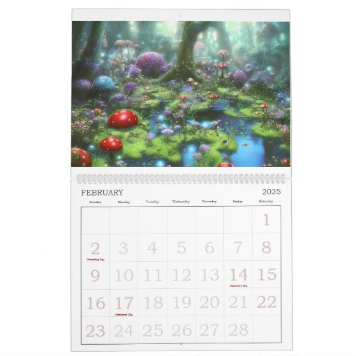 Magical Fairyland Fairy Houses Beautiful Gardens Calendar Zazzle