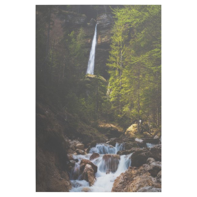 Magical fairytale at waterfall Peričnik, Slovenia Gallery Wrap (Front)