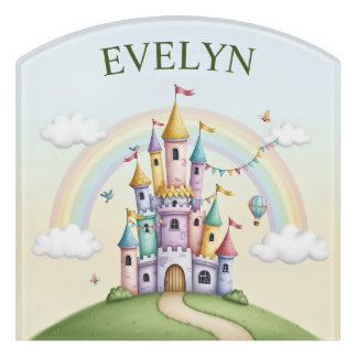 Magical Fairytale Castle Door Sign