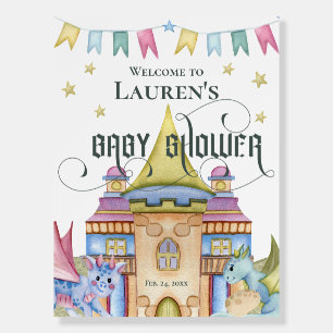 Magical Fairytale Dragon Baby Shower Foam Board