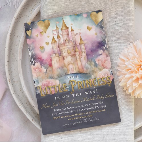Magical Fairytale Princess Baby Shower Sprinkle Invitation