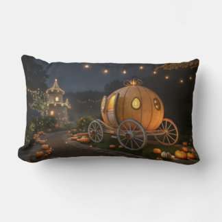 Magical Fairytale Pumpkin Carriage Lumbar Pillow
