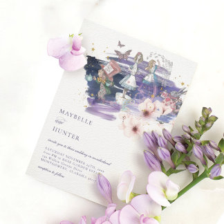 Magical Fairytale Storybook Wedding In Wonderland Invitation