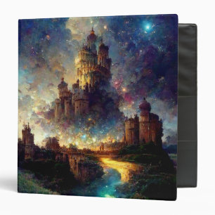 Magical Fantasy Castle 3 Ring Binder