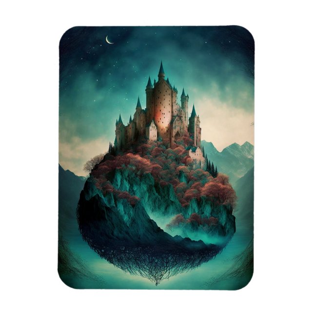 Magical Fantasy Castle Magnet (Vertical)