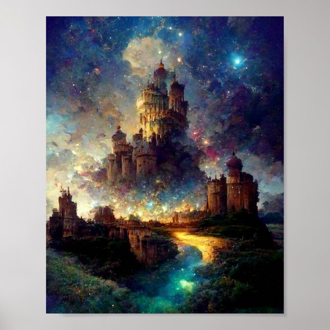 Magical Fantasy Castle Poster (Front)