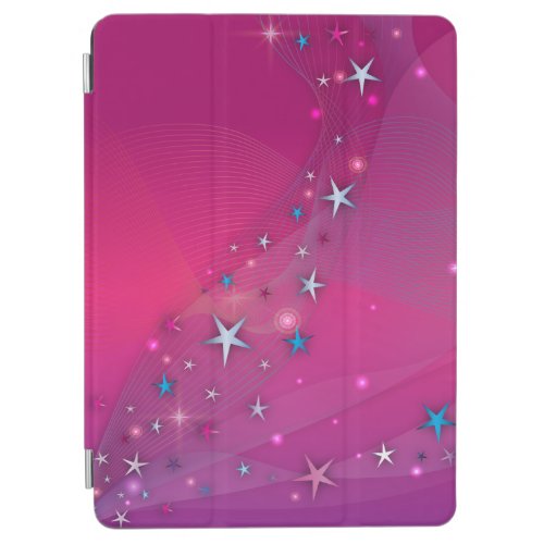 Magical Fantasy Dreamy Celestial Stars on Magenta  iPad Air Cover