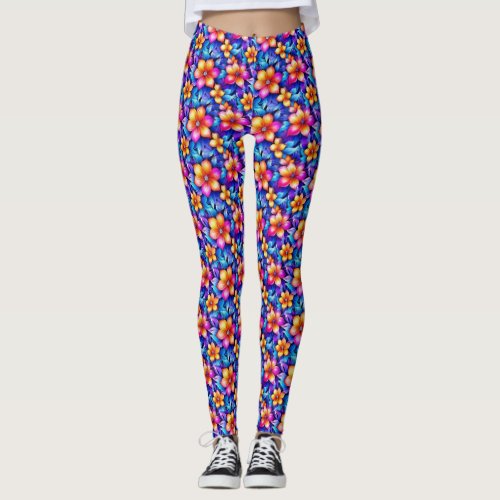 Magical Fantasy Flowers Leggings