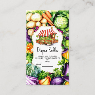 Magical Farmer's Market Baby Shower Enclosure Card