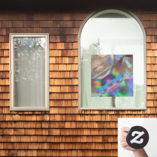 Magical Faux Holographic Rainbow Window Cling  (Home Window)