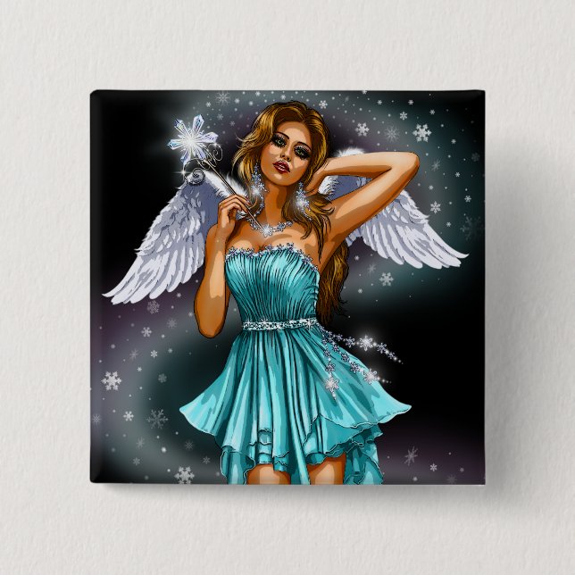 Magical Female Fairy Button (Front)