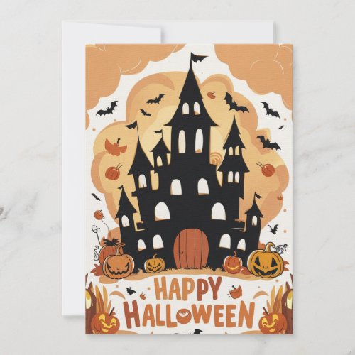 Magical Festive Happy Halloween Holiday Card