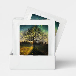 Magical fireflies dreamy landscape tea bag drink mix