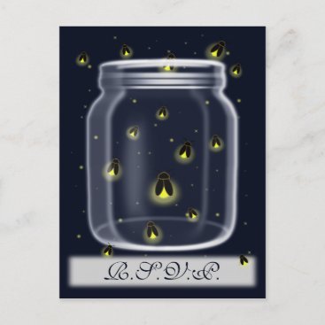 magical fireflies mason jar rsvp cards