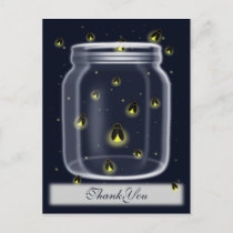 magical fireflies mason jar thank you cards