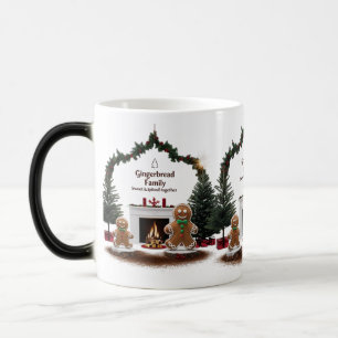 Magical Fireplace Gingerbread Couple Color Morphin Morph Mug