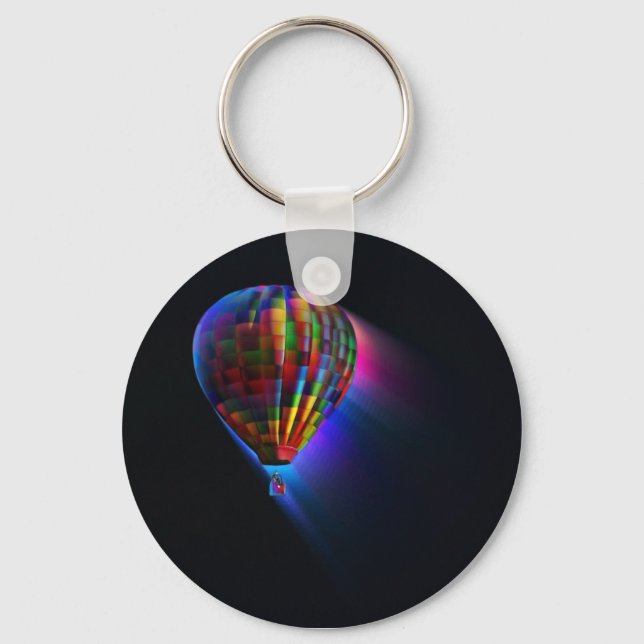 Magical Flight Abstract Dream Digital Art Keychain (Front)