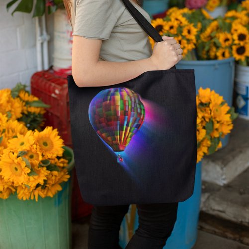Magical Flight Rainbow Colored Art Tote Bag