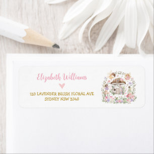 Magical Floral Fairy Princess Return Address Label
