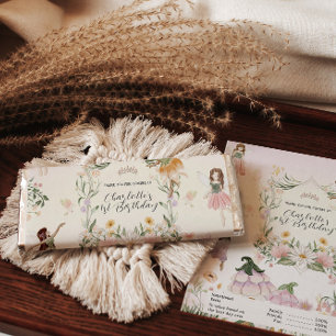 Magical Floral Forest Fairy Birthday Hershey Bar Favors