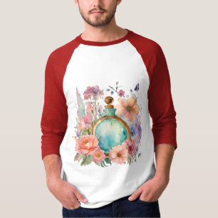 Magical Flower Potion: Dreamy Watercolor Sleeve  T-Shirt