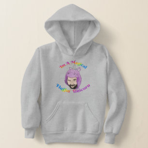 Magical Fluffin Unicorn Kids' Pullover Hoodie