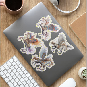 Magical Flying Pegasus Horse Sticker