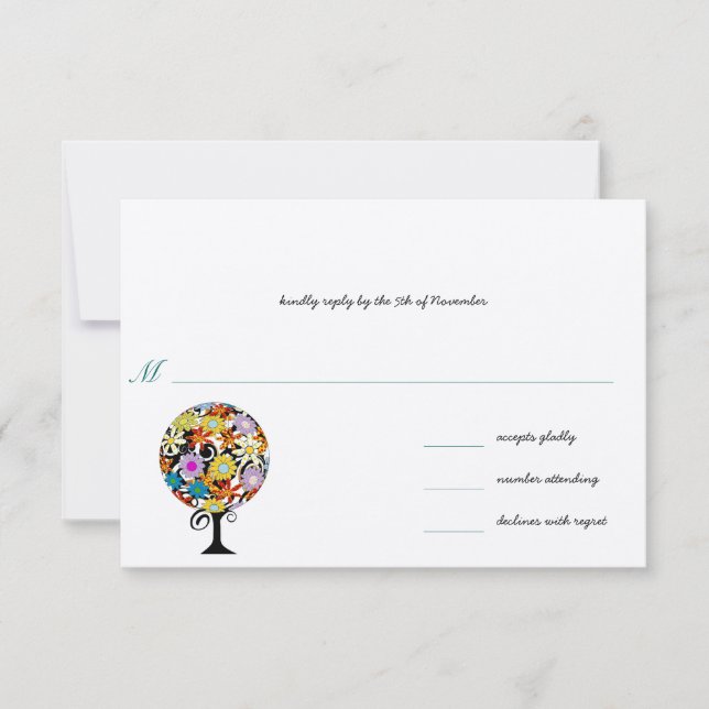 Magical Forest Circle of Love Wedding Invitations (Front)