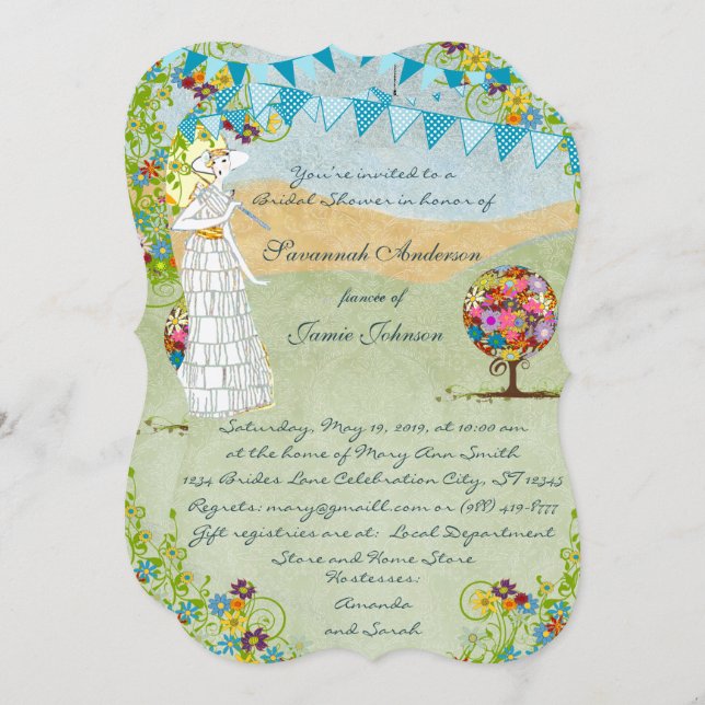Magical Forest Circle of Love Wedding Invitations (Front/Back)