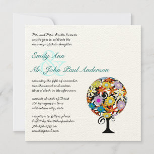 Magical Forest Circle of Love Wedding Invitations