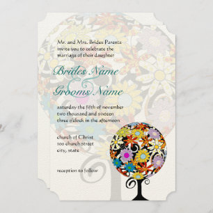 Magical Forest Circle of Love Wedding Invitations