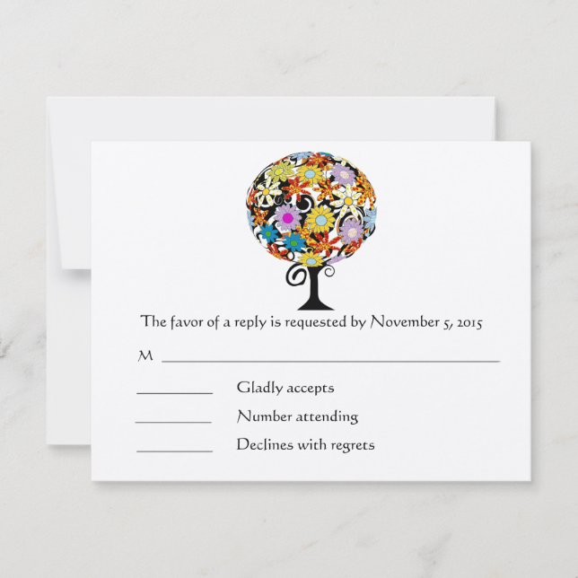 Magical Forest Circle of Love Wedding Invitations (Front)