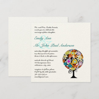 Magical Forest Circle of Love Wedding Invitations