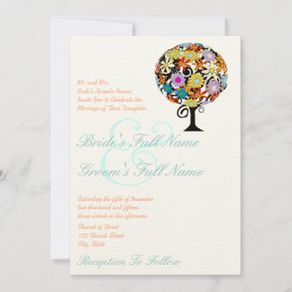 Magical Forest Circle of Love Wedding Invitations