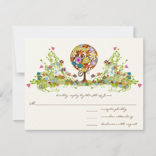 Magical Forest Circle of Love Wedding Invitations