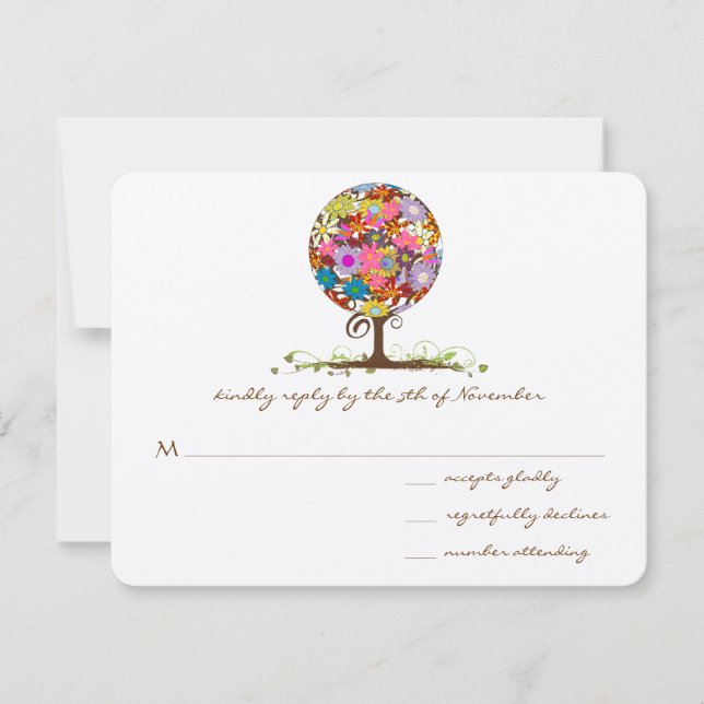 Magical Forest Circle of Love Wedding Invitations (Front)